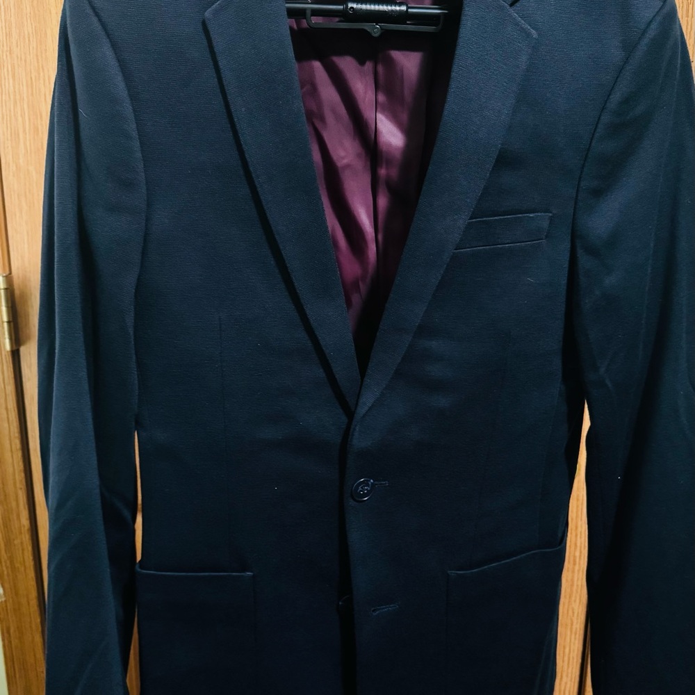 Elegant Dark Blue Men's Blazer